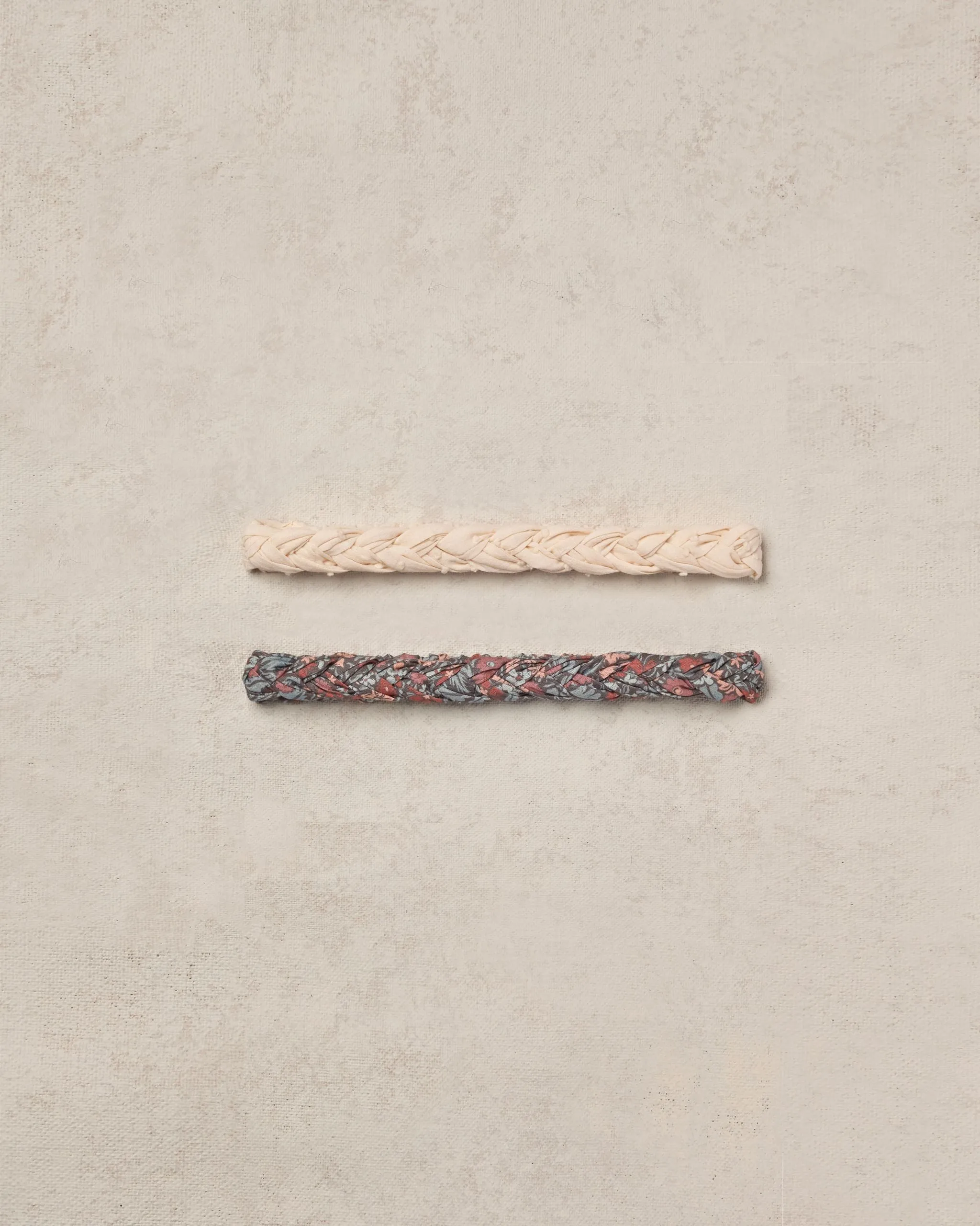 Baby Headband Set - Berry Garden & Natural Swiss Dot