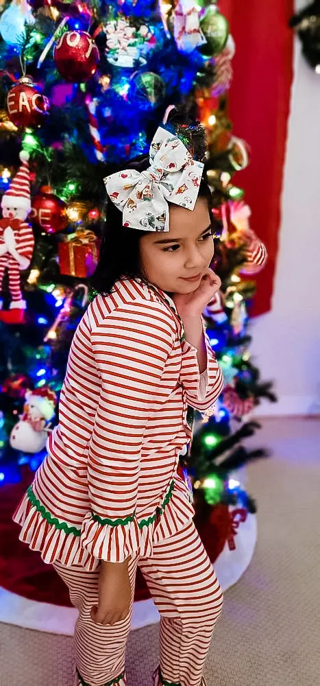 Baby it’s Cold Outside Snowman Hand Tied Fabric Bow Headband | Hair Clip