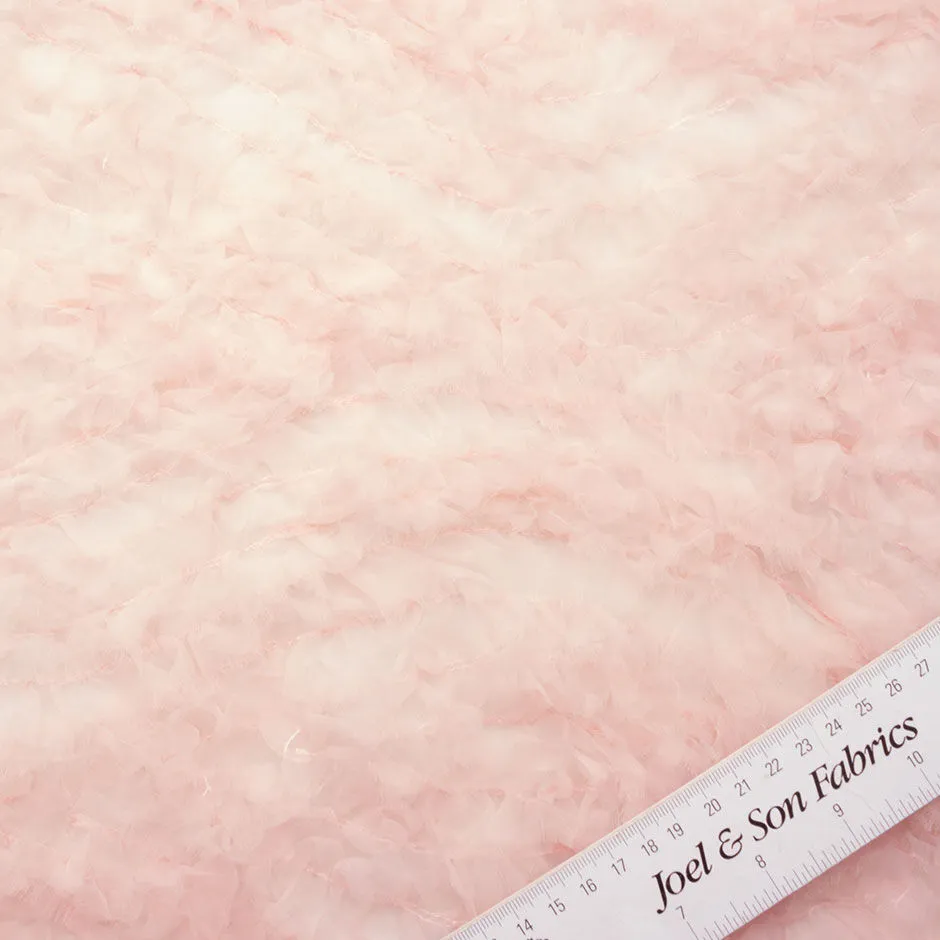 Baby Pink Hand Cut Organza Tulle