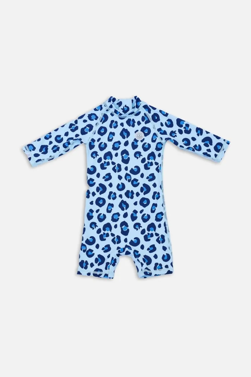 Baby Swimsuit - Animal Print Blue