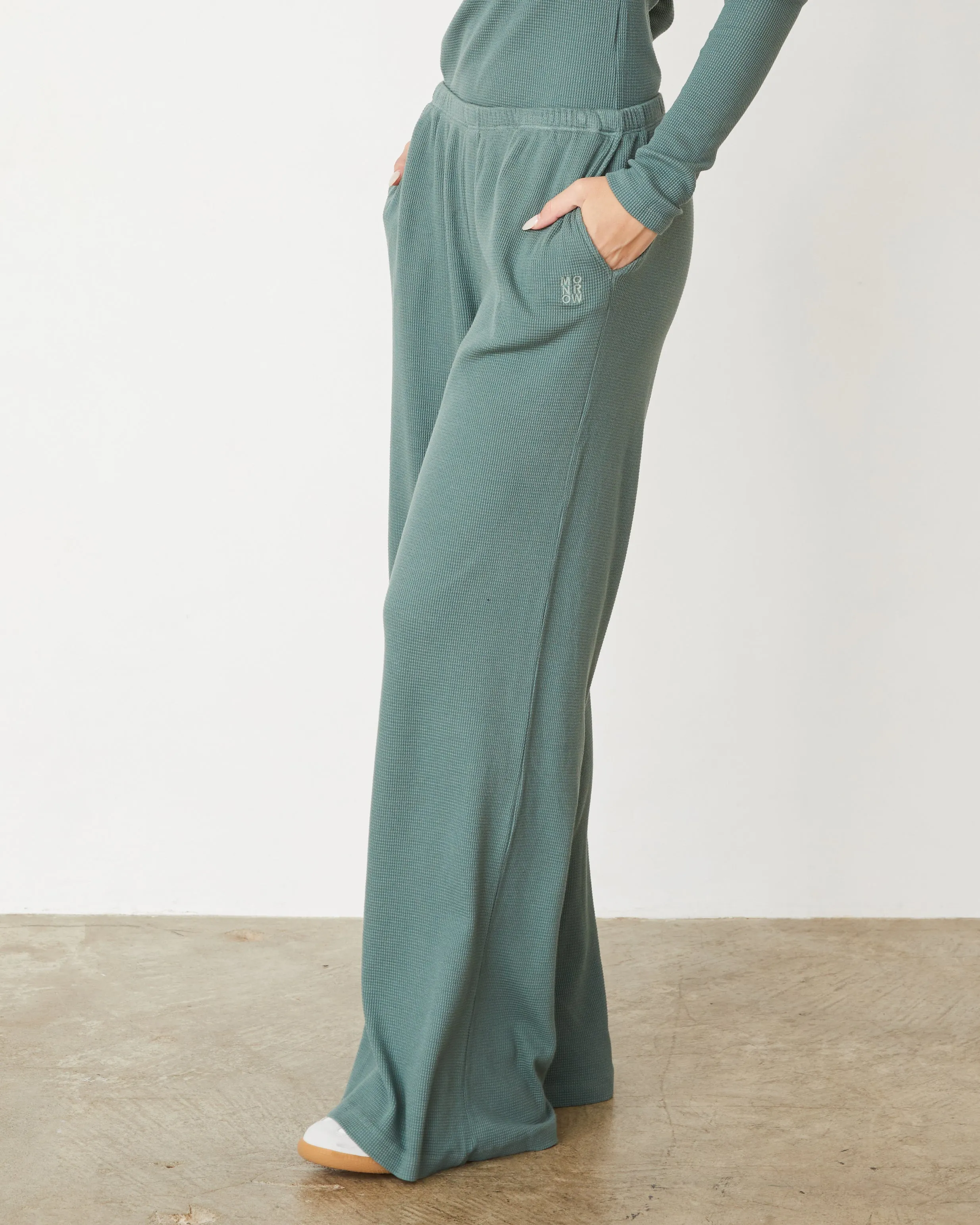 clean look Baby Thermal Wide Leg Pant