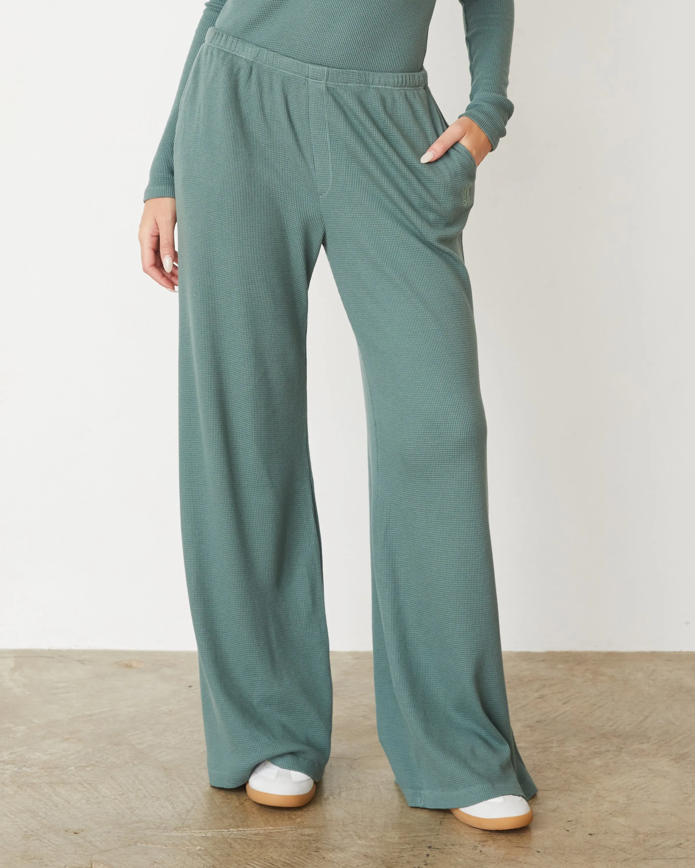 HighDensityWeave Baby Thermal Wide Leg Pant