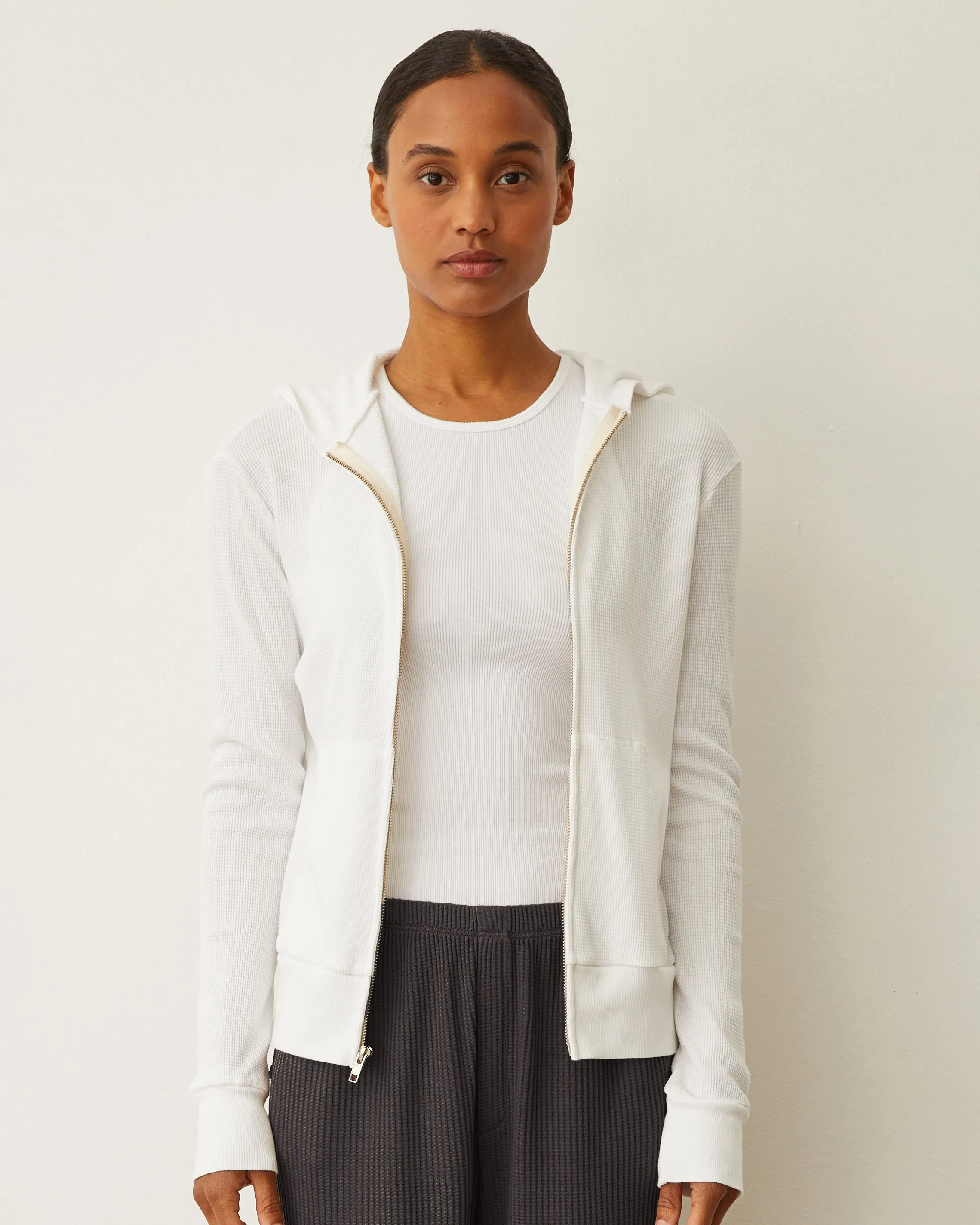 Flatlock Seam Design Baby Thermal Zip Up Hoody