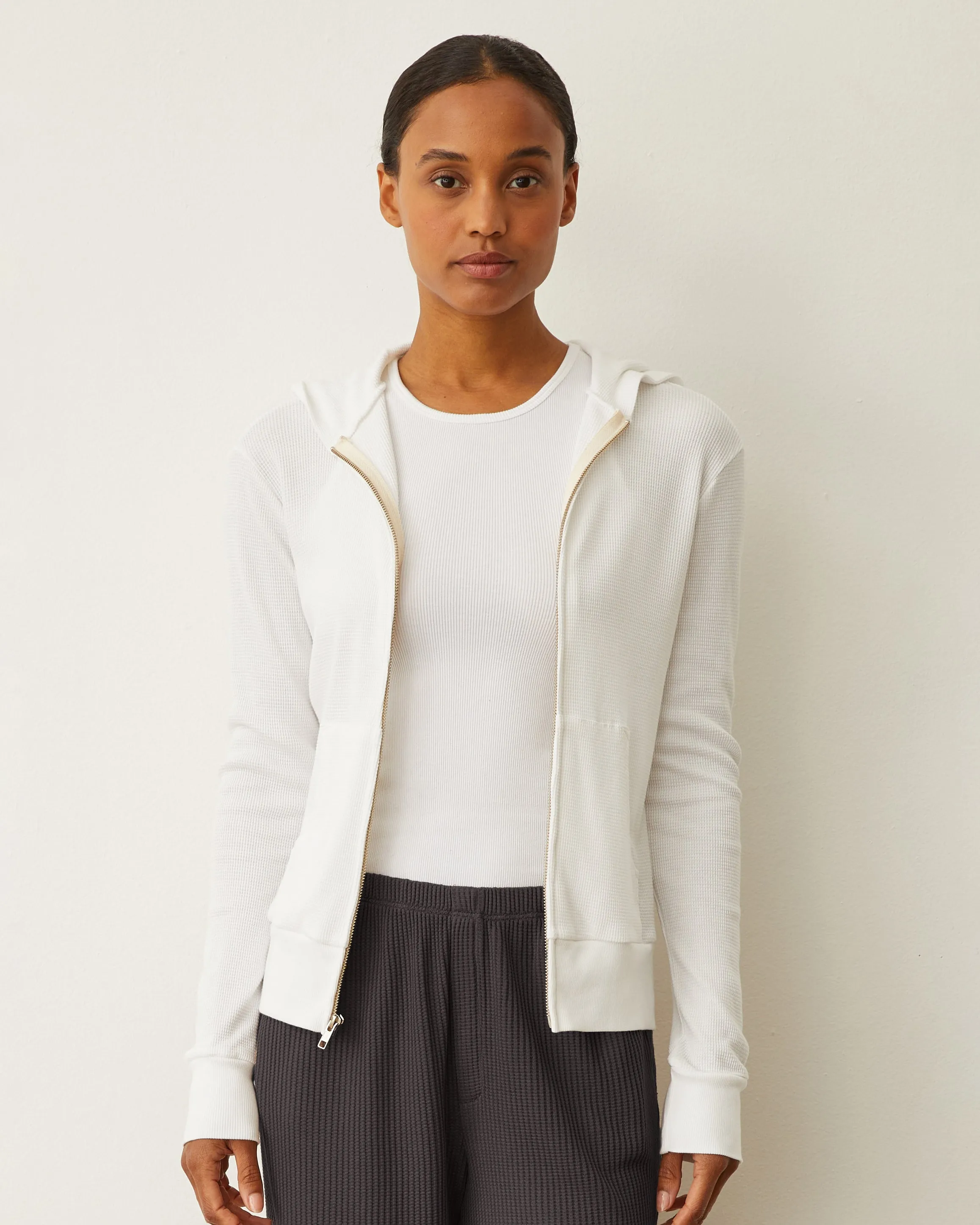 Baby Thermal Zip Up Hoody Elasticated Hem