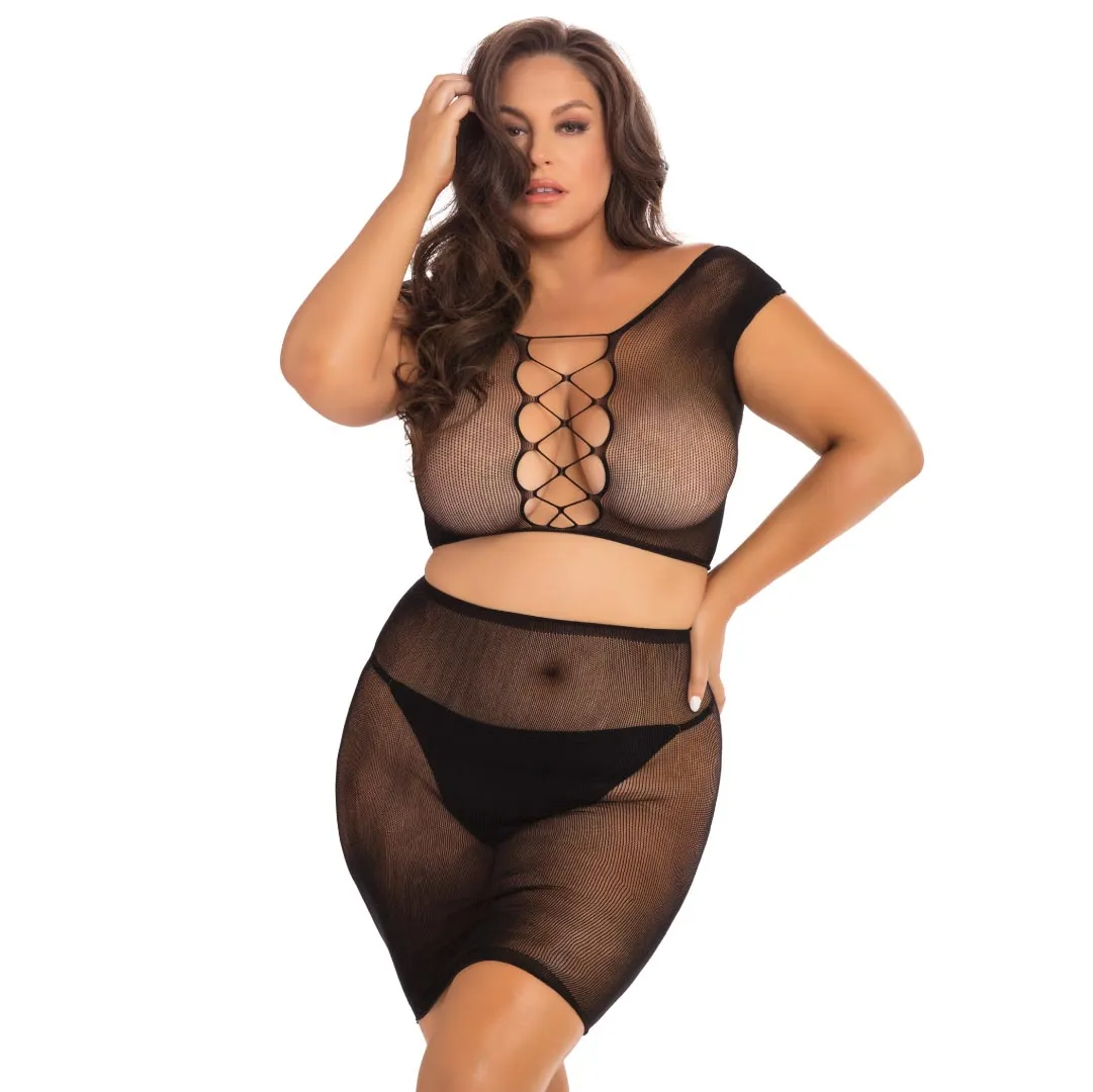 Back Story Skirt and Top 2-Piece Set
