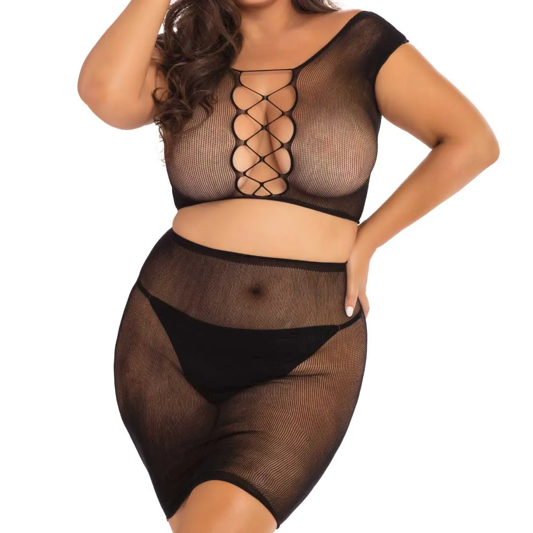 Back Story Skirt and Top 2-Piece Set