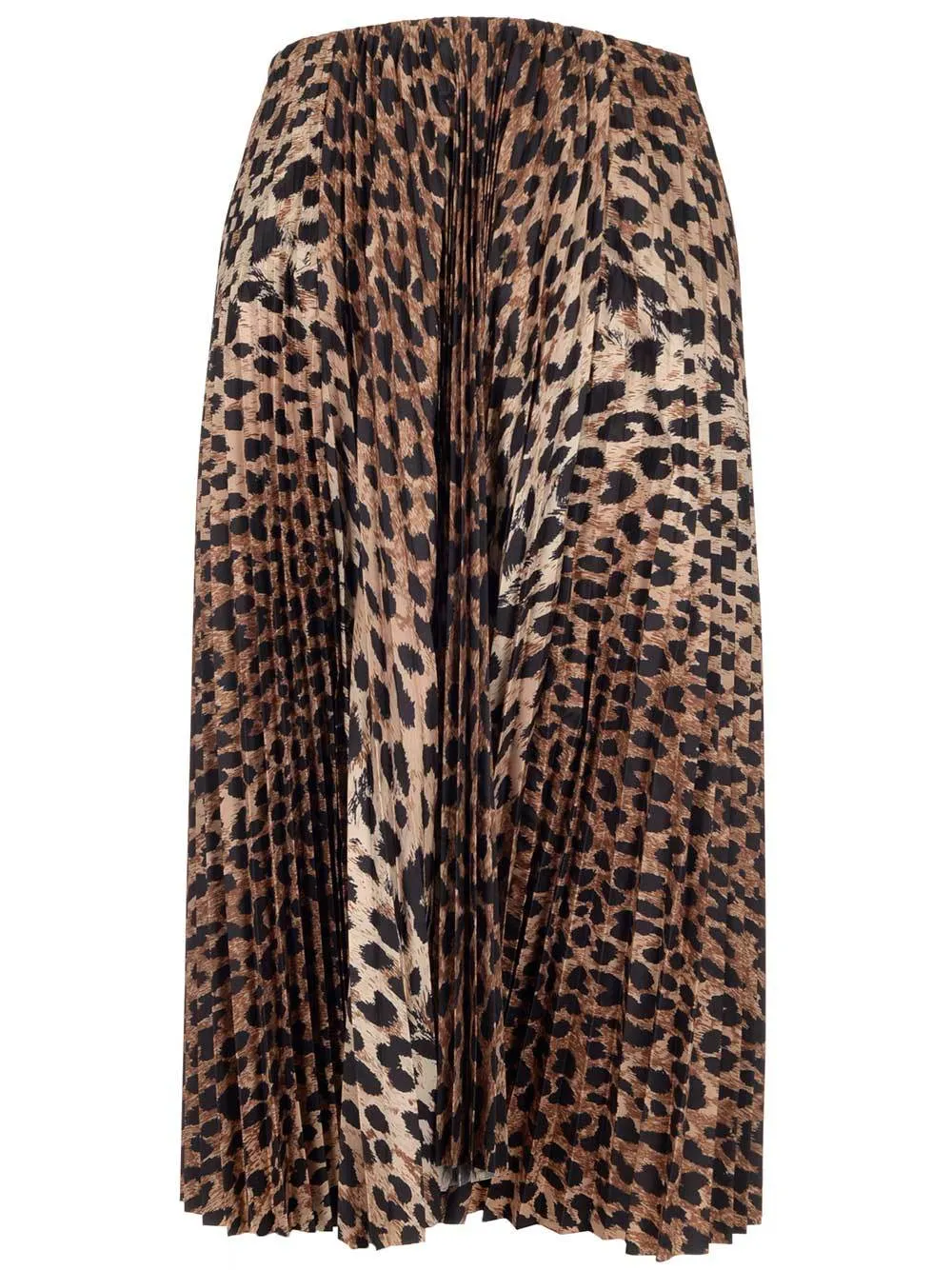 Balenciaga Leopard Printed Pleated Skirts