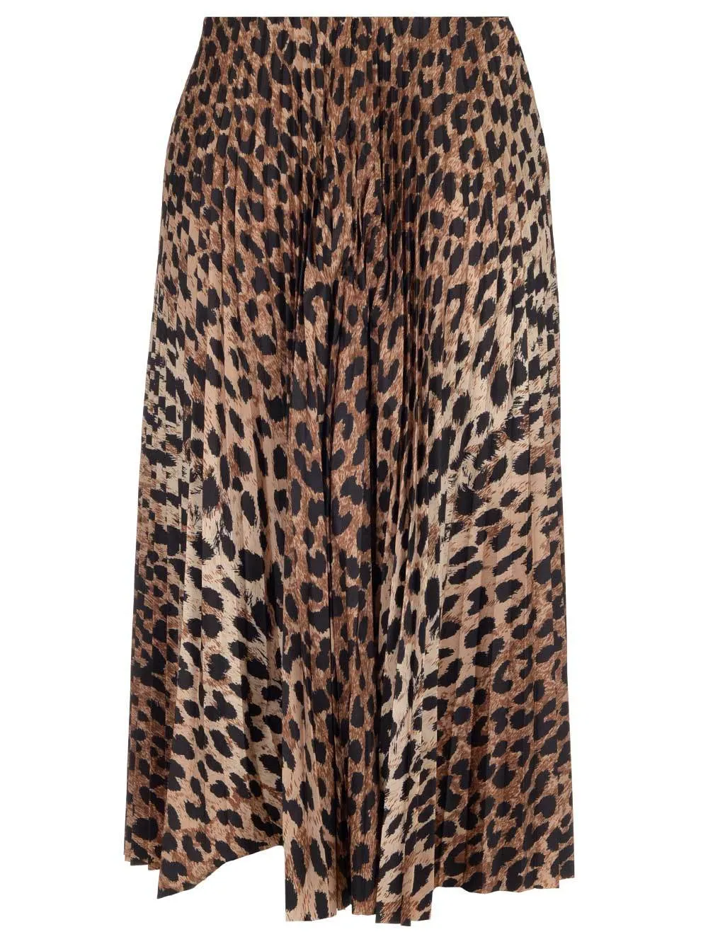 Balenciaga Leopard Printed Pleated Skirts