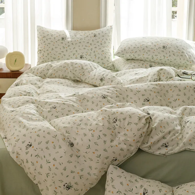 Bamboo Forest Panda Bedding Set