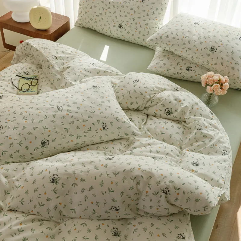 Bamboo Forest Panda Bedding Set