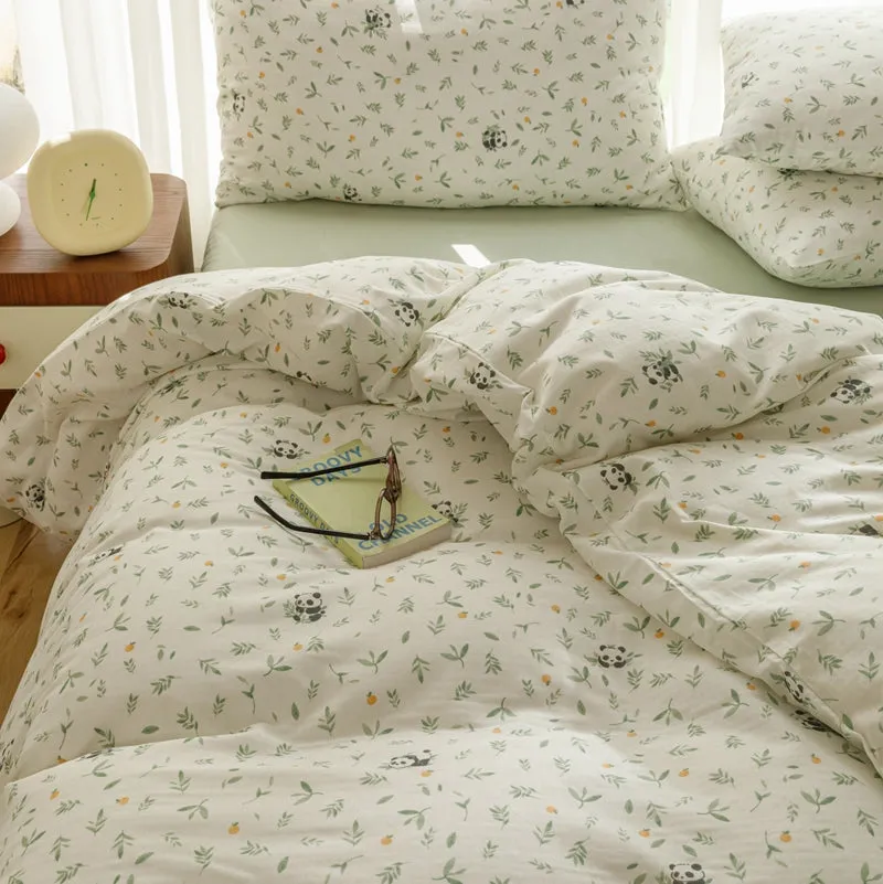 Bamboo Forest Panda Bedding Set