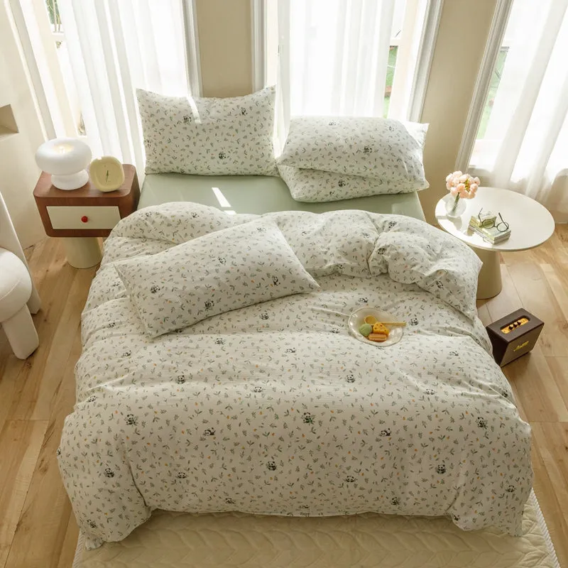 Bamboo Forest Panda Bedding Set