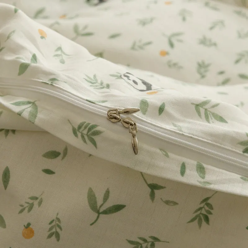 Bamboo Forest Panda Bedding Set