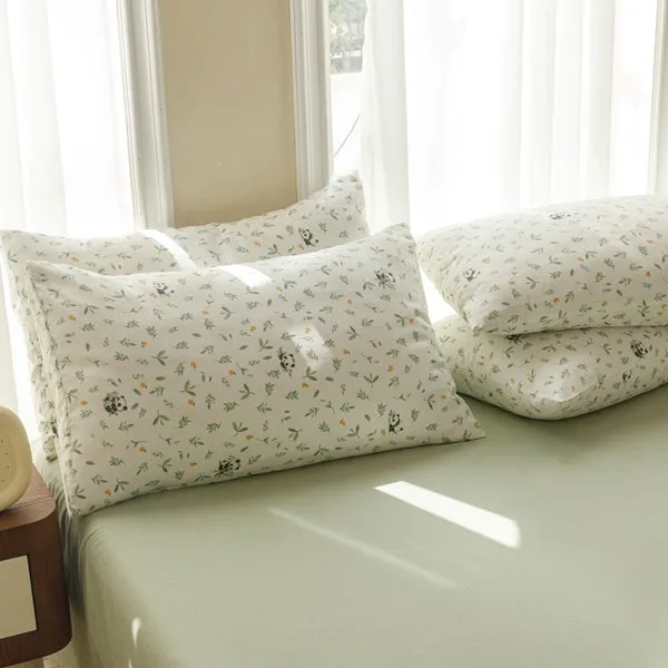 Bamboo Forest Panda Bedding Set