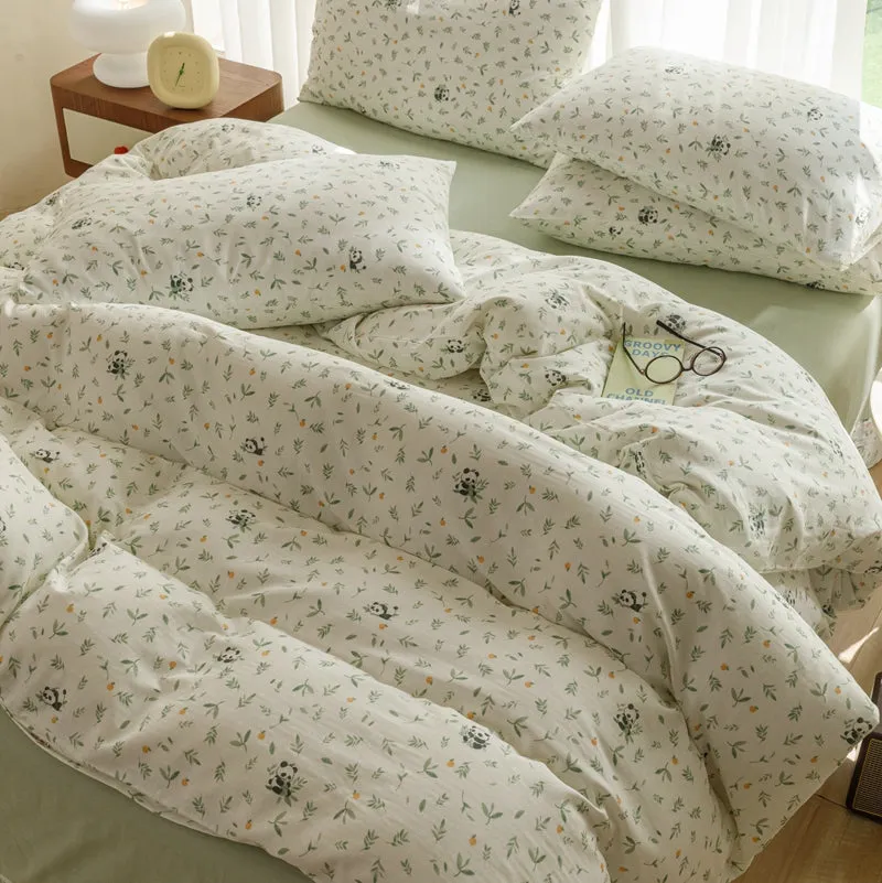 Bamboo Forest Panda Bedding Set