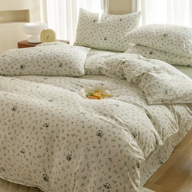 Bamboo Forest Panda Bedding Set