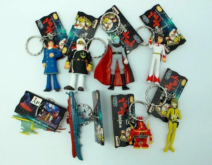 Banpresto Star Blazers Space Battleship Yamato 8 Mini Key Ring Chain Holder Figure