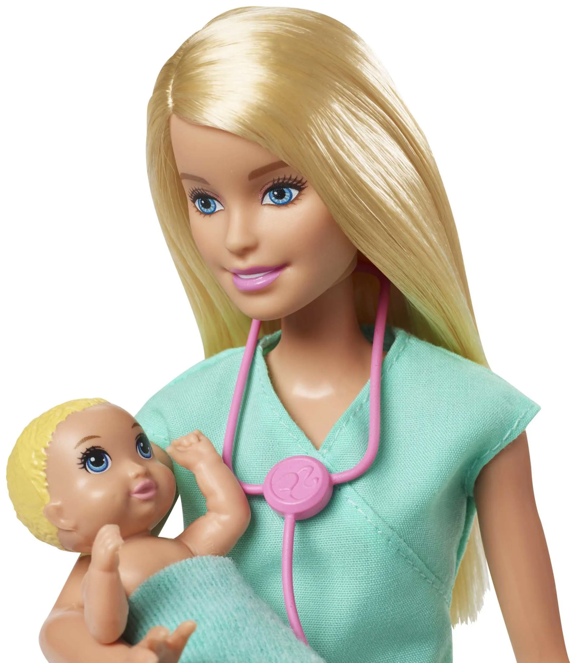 Barbie Careers Baby Doctor Playset With Blonde Doll, 2 Infant Dolls, Toy Pieces