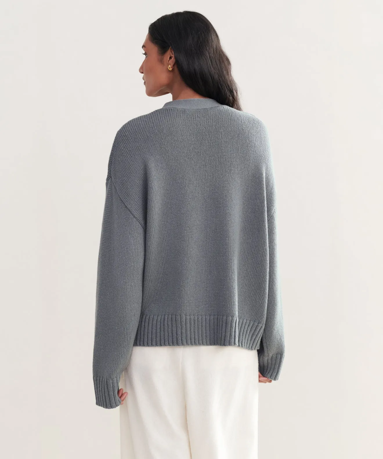 Barrett Cardigan Reinforced Hem Stitching Antimicrobial Treatment