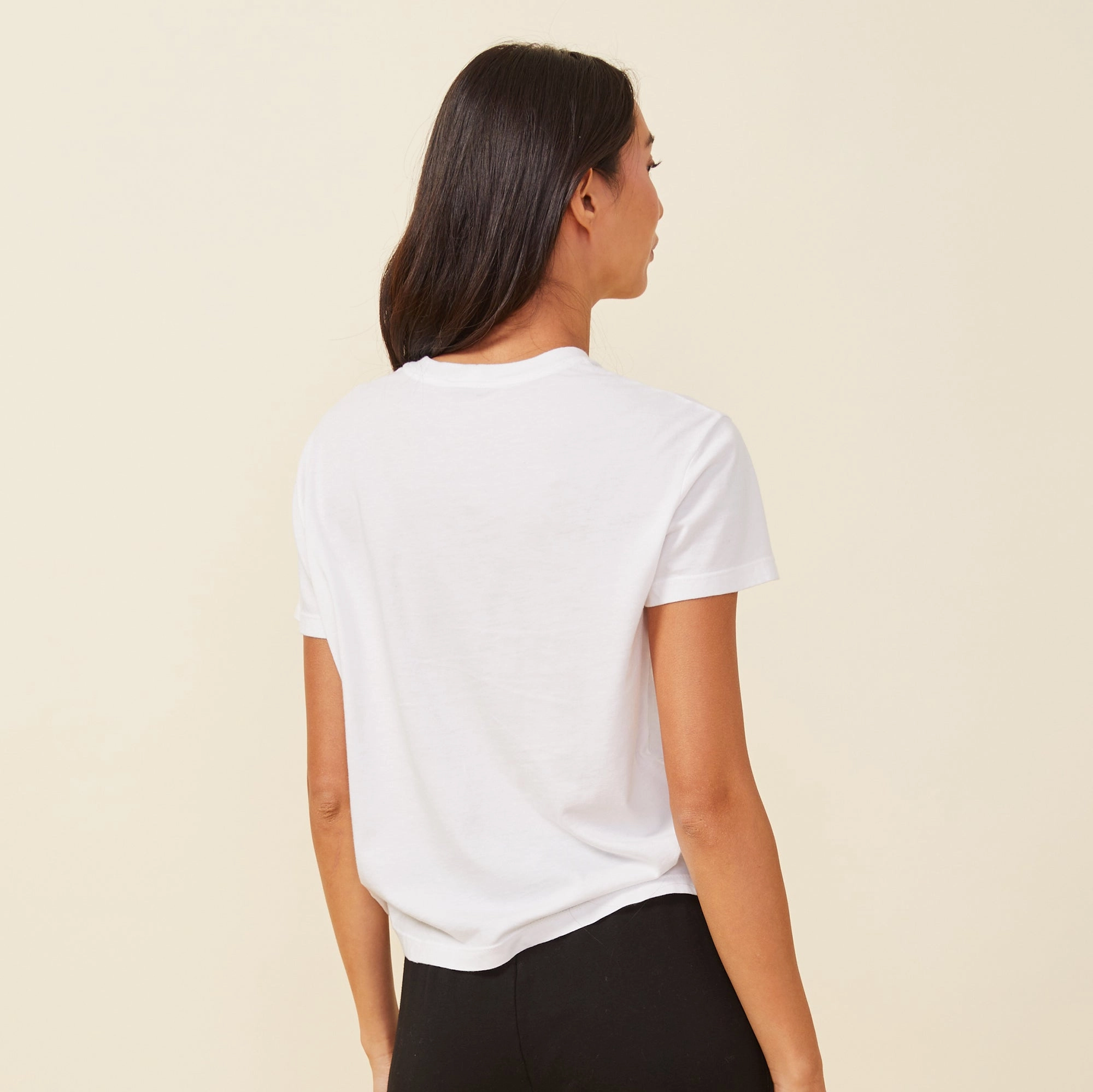 Basic Crew Neck Tee FourWay Stretch