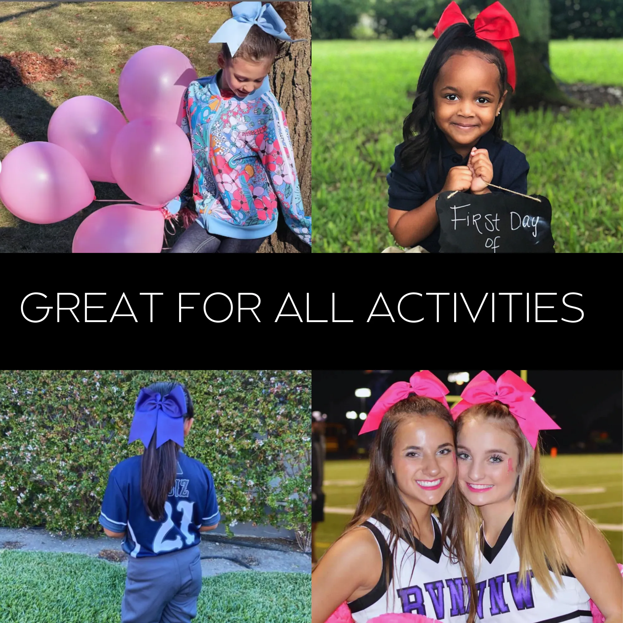 Basketball Sports Hair Bow