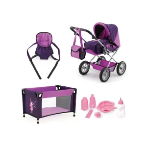 Bayer Design Deluxe Doll Pram Combi Grande Playset