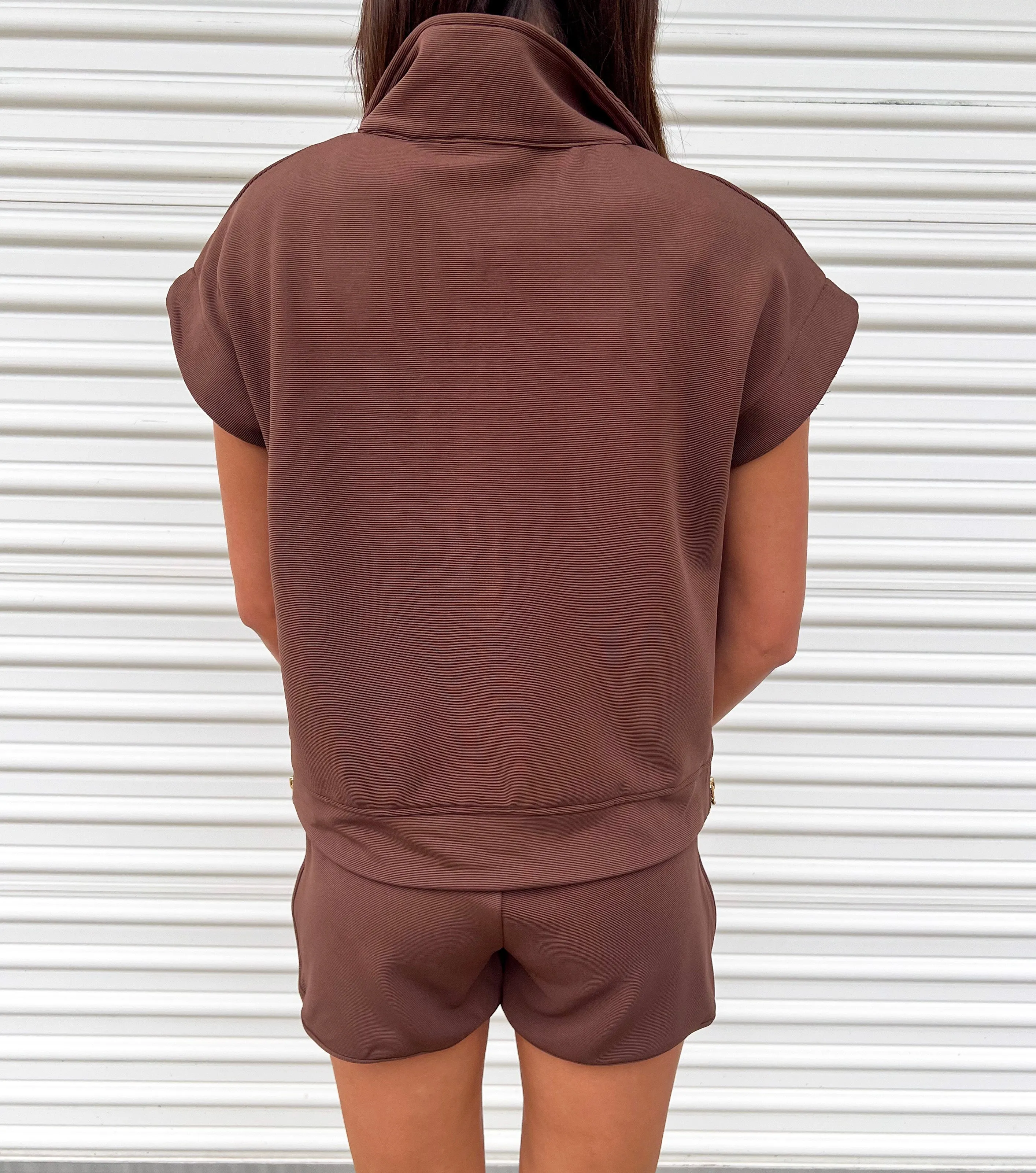 BE GOOD TO ME BROWN PULLOVER KNIT TOP