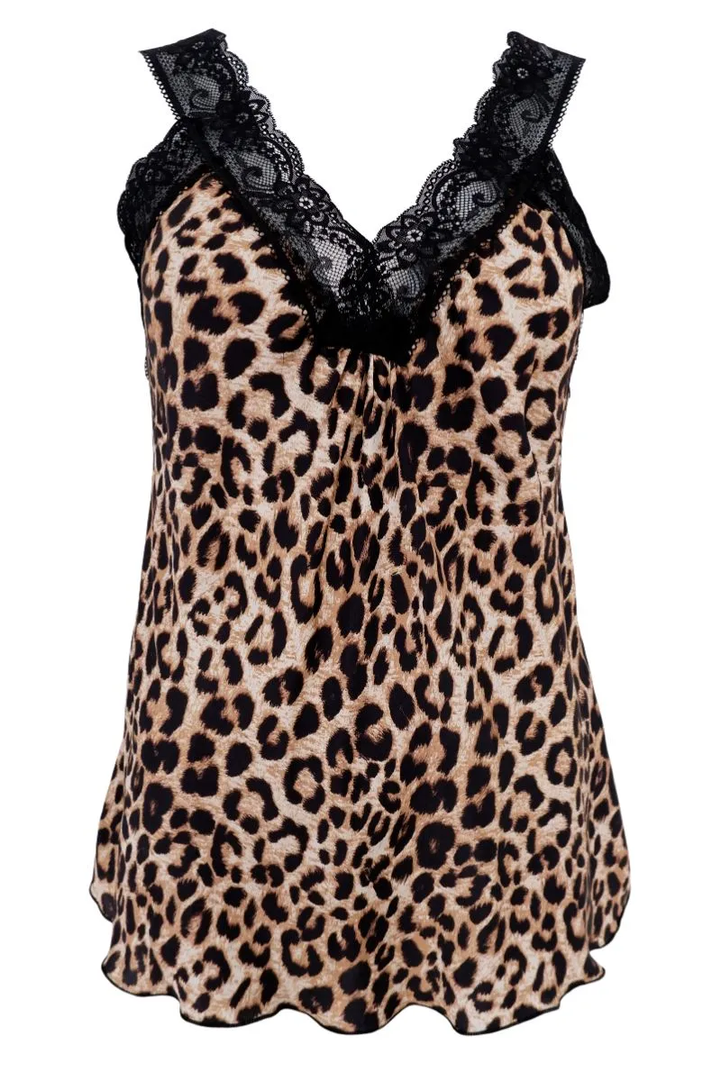 Bea Lace Top | Leo | Tee'S & Tops fra Black Colour