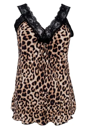 Bea Lace Top | Leo | Tee'S & Tops fra Black Colour