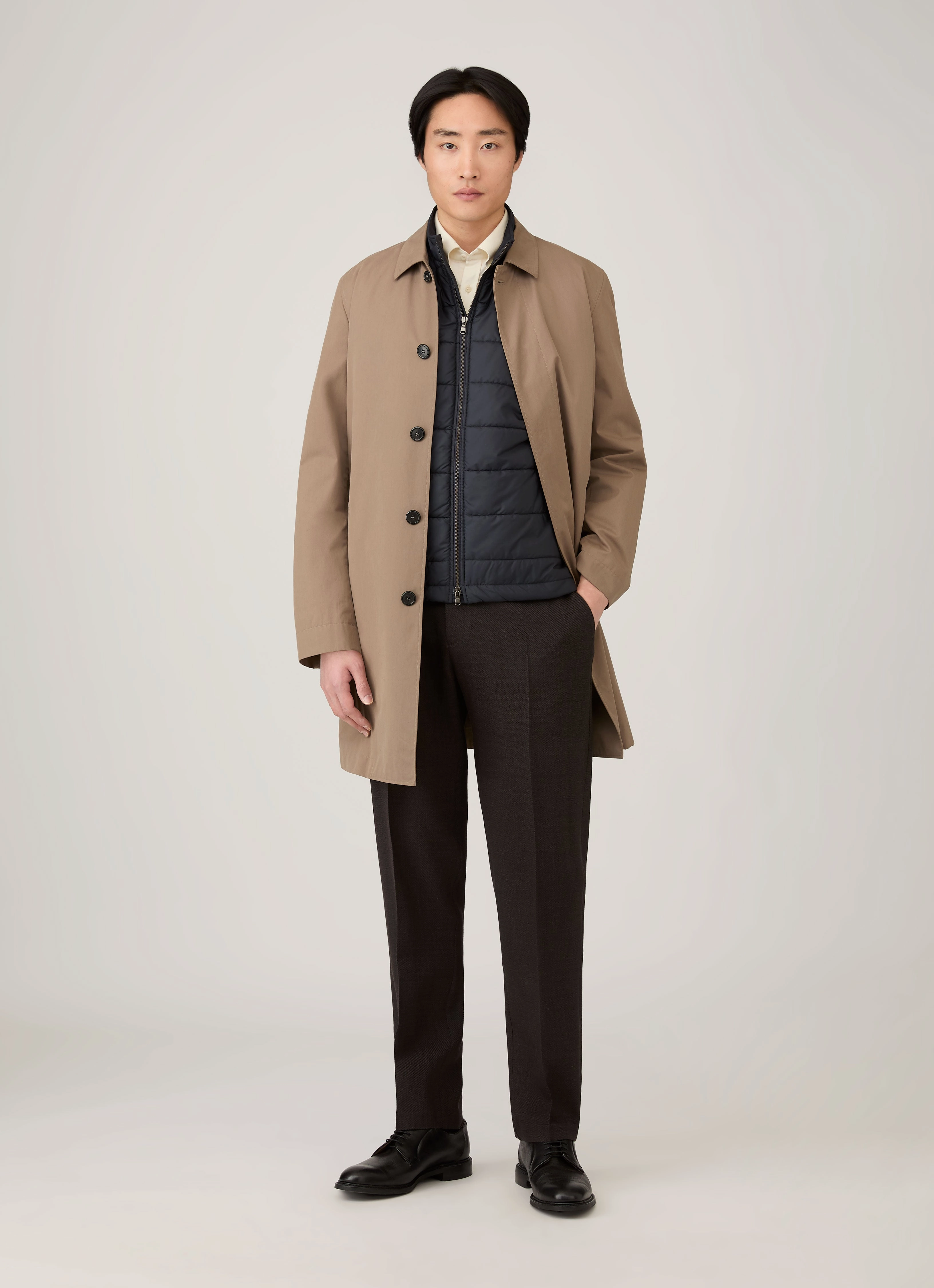 Men's Insulated Gilet in Navy Option High Visibility Accents