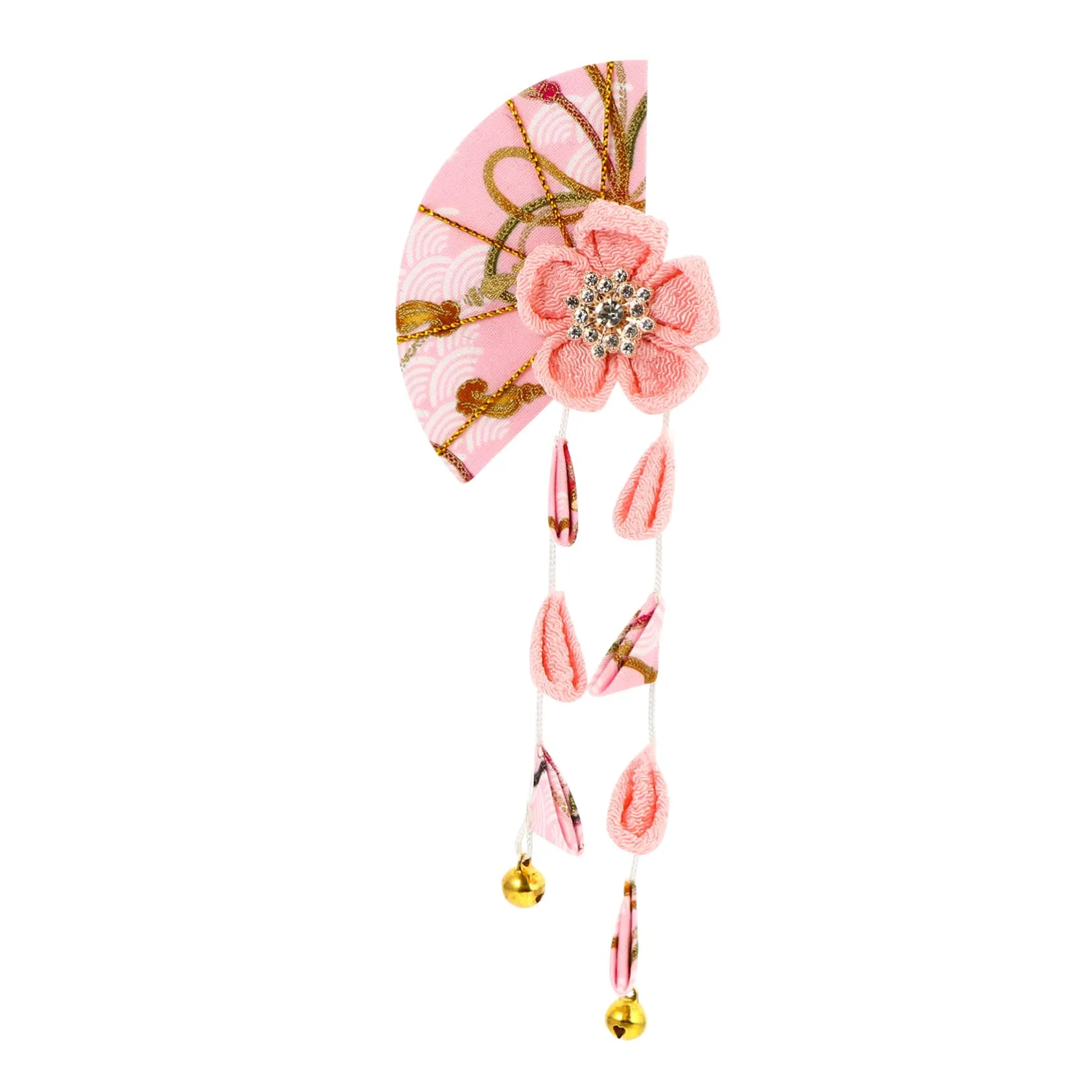 Beatifufu 1pc Japanese Style Headgear Japanese Hair Pin Toilet Stickers Decals Flower Jewelry Goody Hair Clips for Women Japanese Hair Accessories Alloy Cloth Flowers Bathrobe