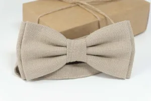 Beige color bow tie