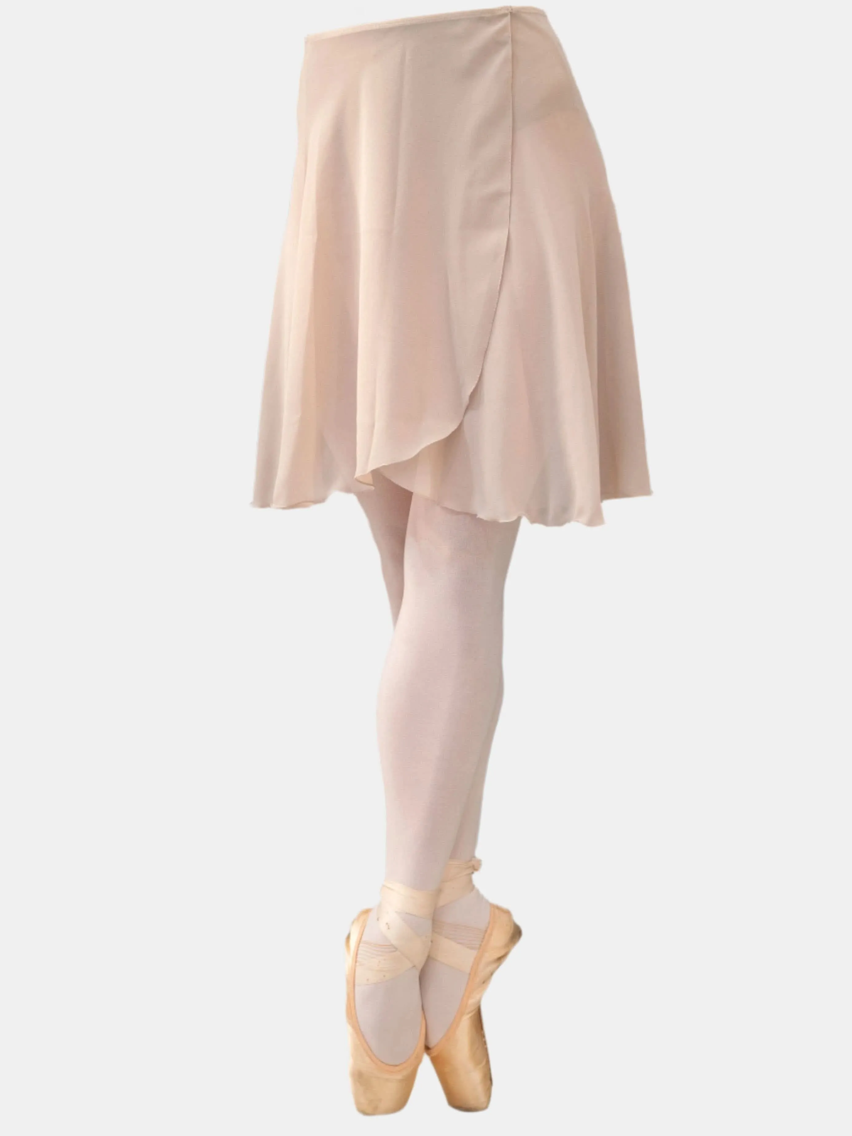 Beige Wrap Long Dance Skirt MP339