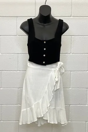 BELLA BLACK CROP | Top