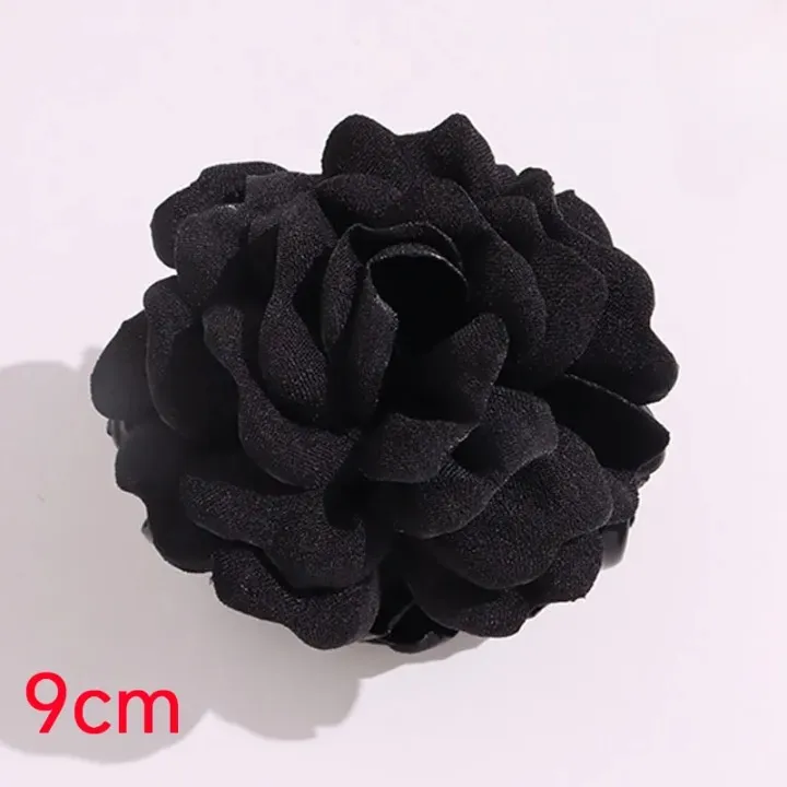 Bella Jumbo Rose Flower Claw Hair Clips