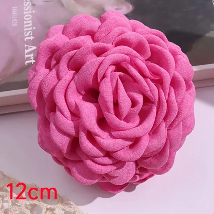 Bella Jumbo Rose Flower Claw Hair Clips