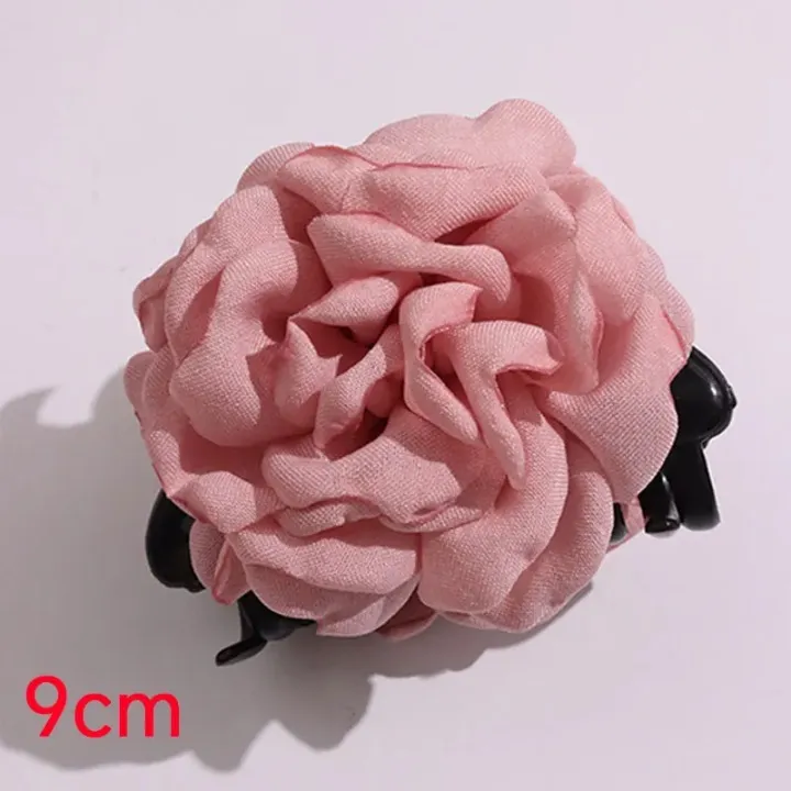 Bella Jumbo Rose Flower Claw Hair Clips