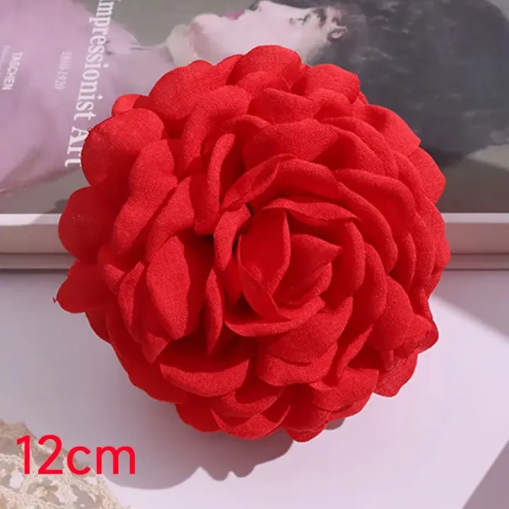 Bella Jumbo Rose Flower Claw Hair Clips
