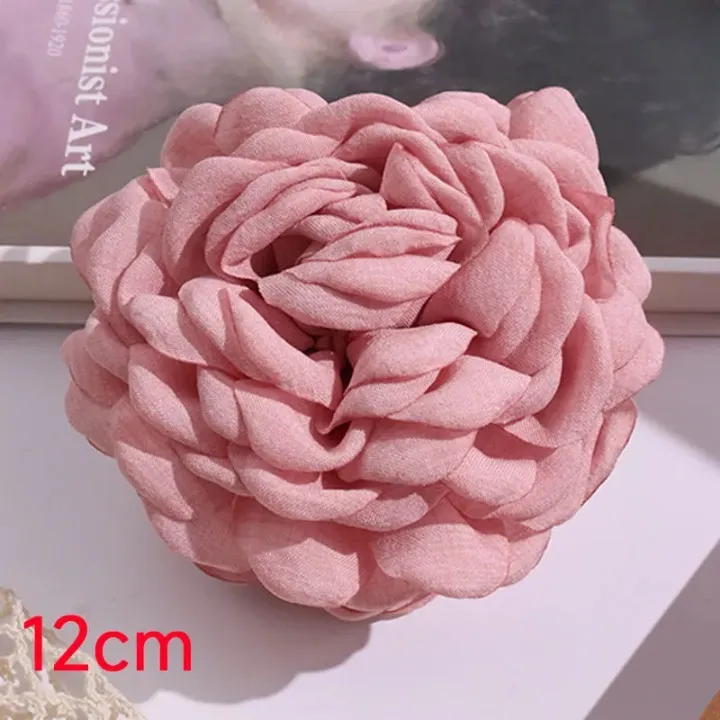 Bella Jumbo Rose Flower Claw Hair Clips