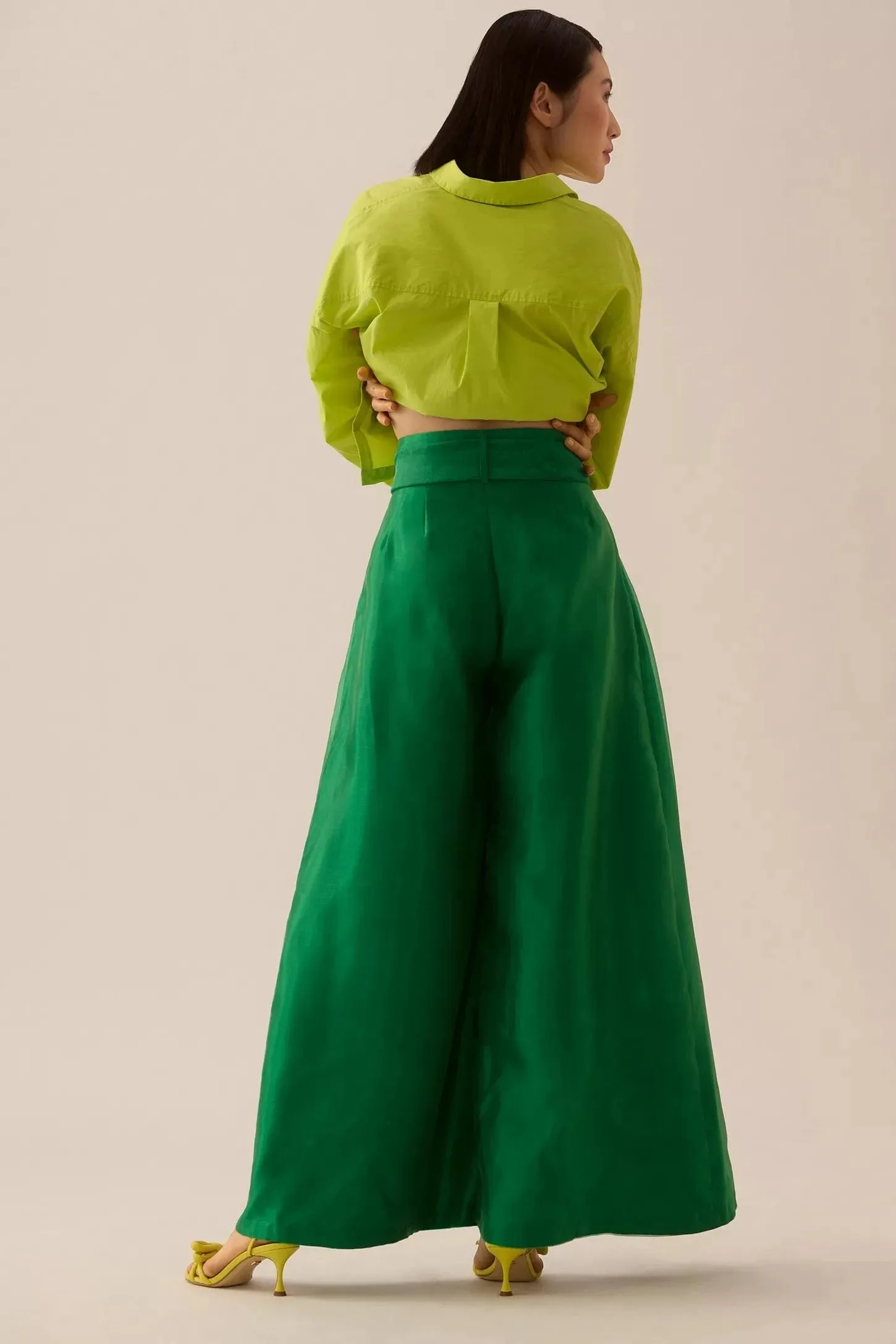 Belted Wide-Leg Pants - Poison Ivy Breath Friendly