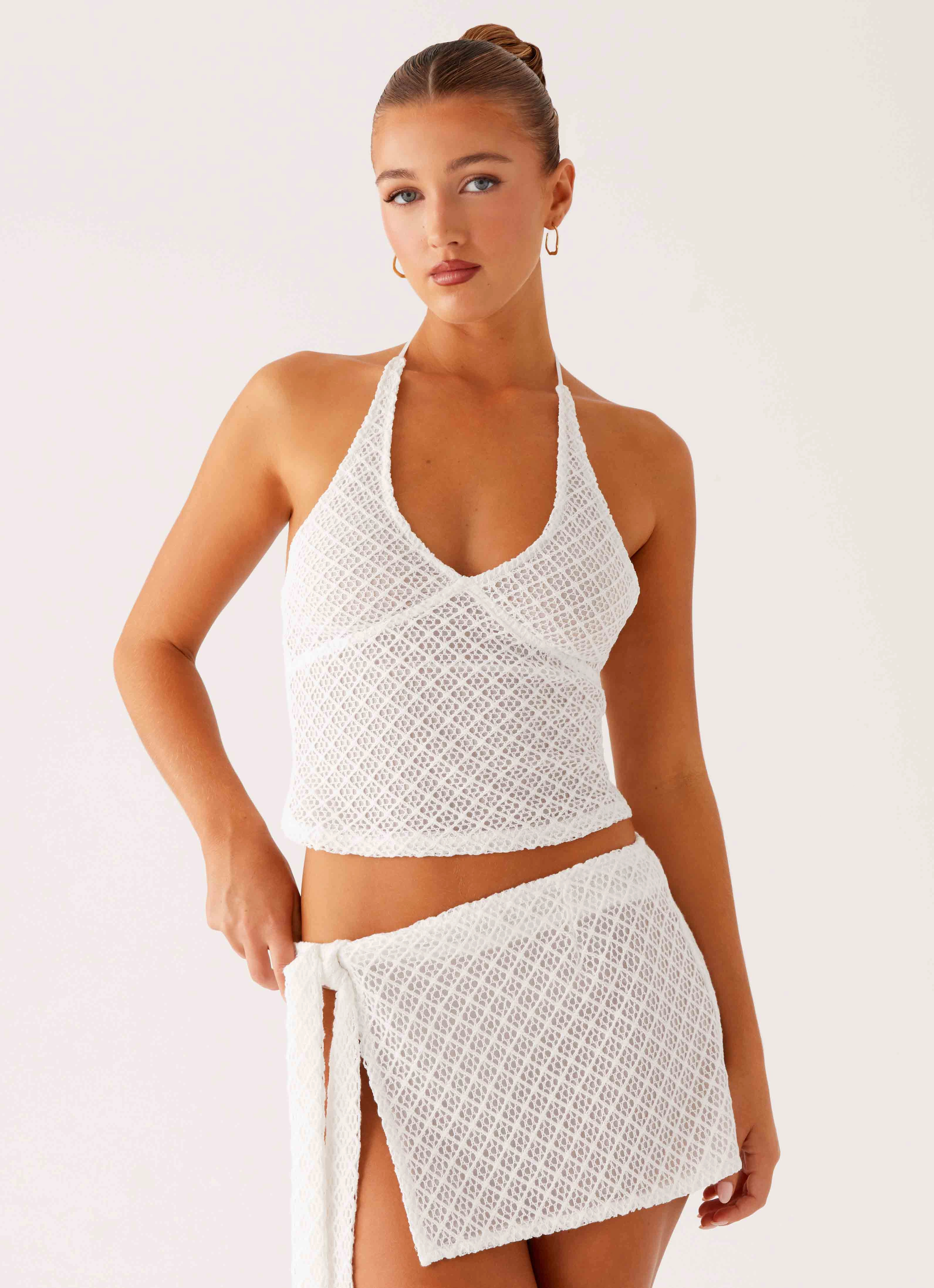 TearResistant Bernie Halter Top - Ivory