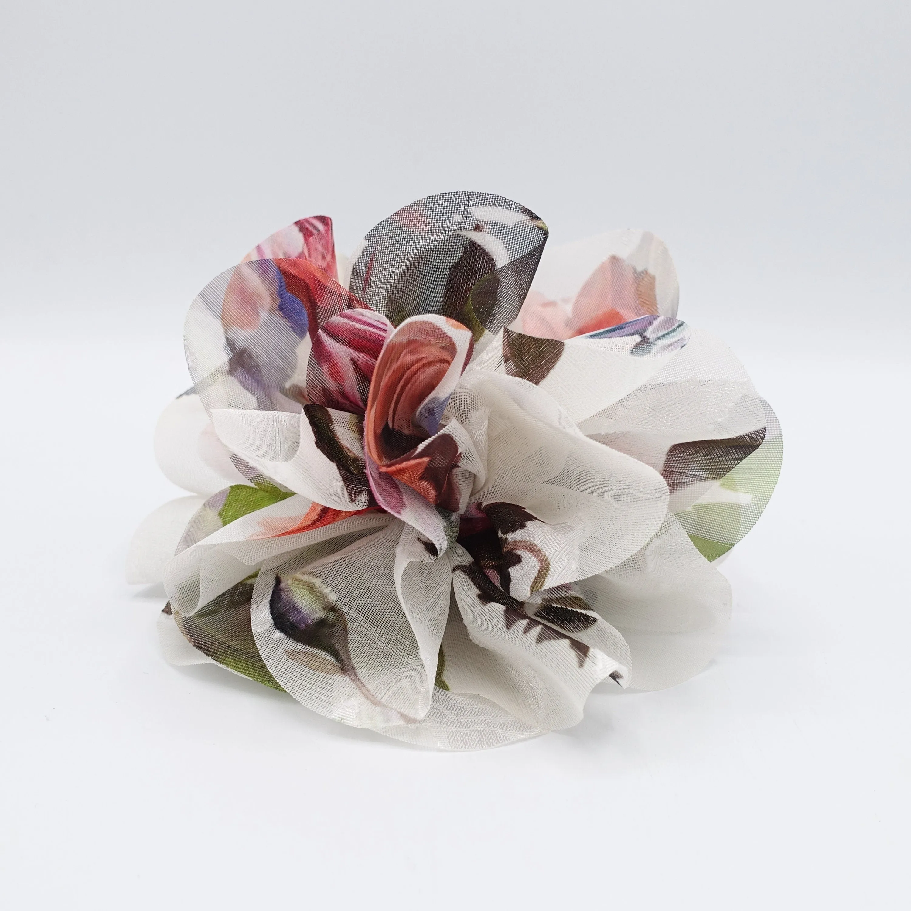 big flower hair claw multi-colored petal hair clamp for women