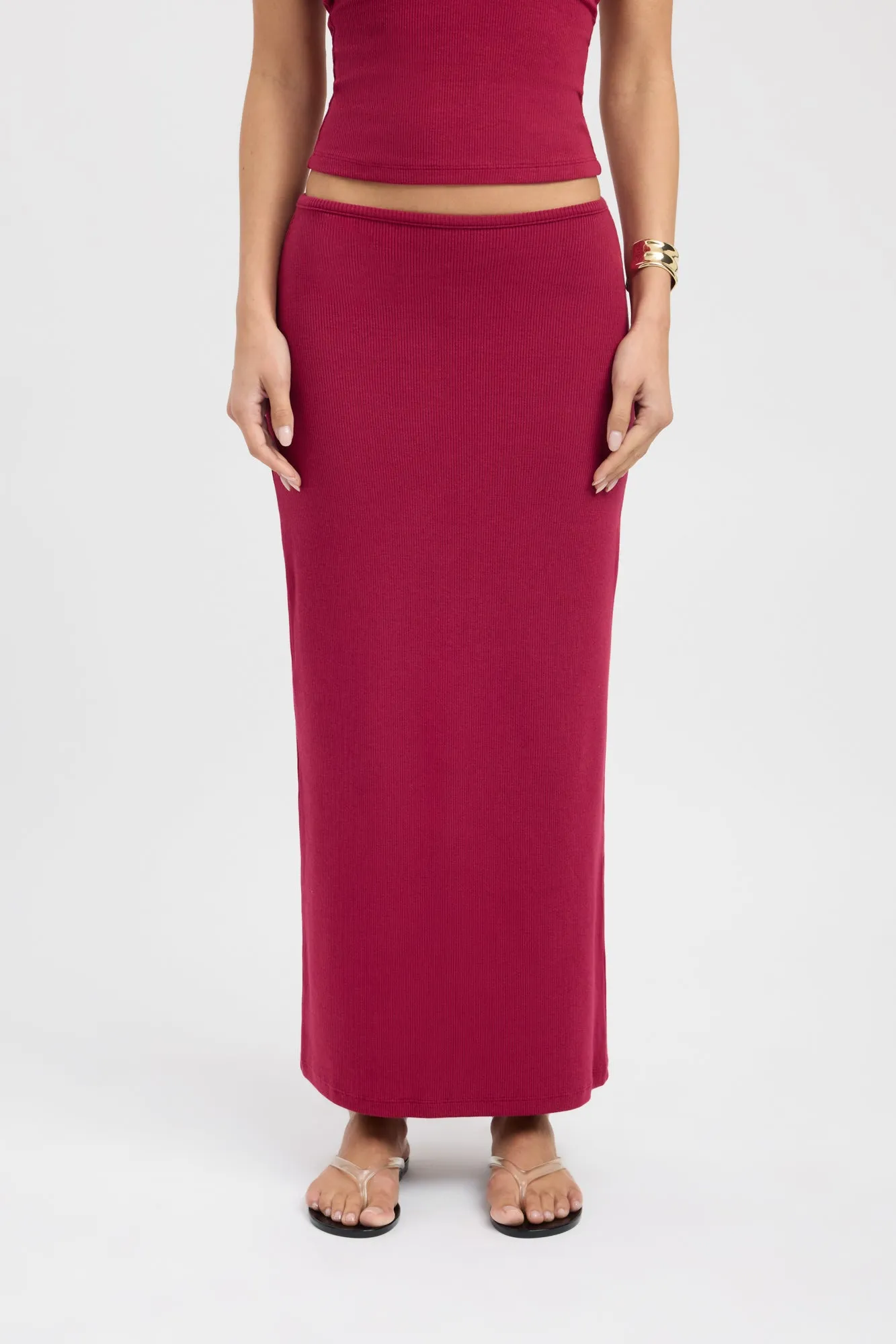 Pleated Construction Button Fastenings Billie Skirt