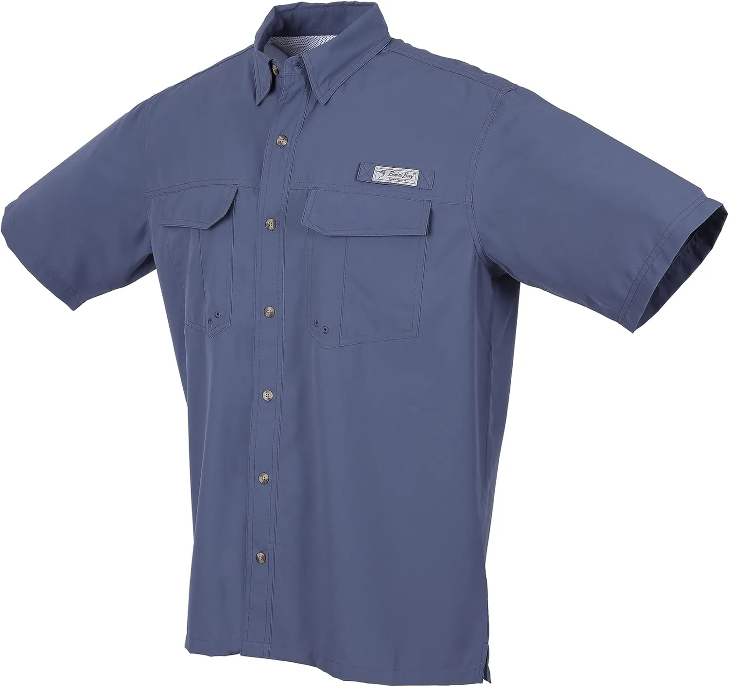 Bimini Bay Outfitters LTD Bimini Flats V Men's Short Sleeve Fishing Shirt Featuring BloodGuard Plus