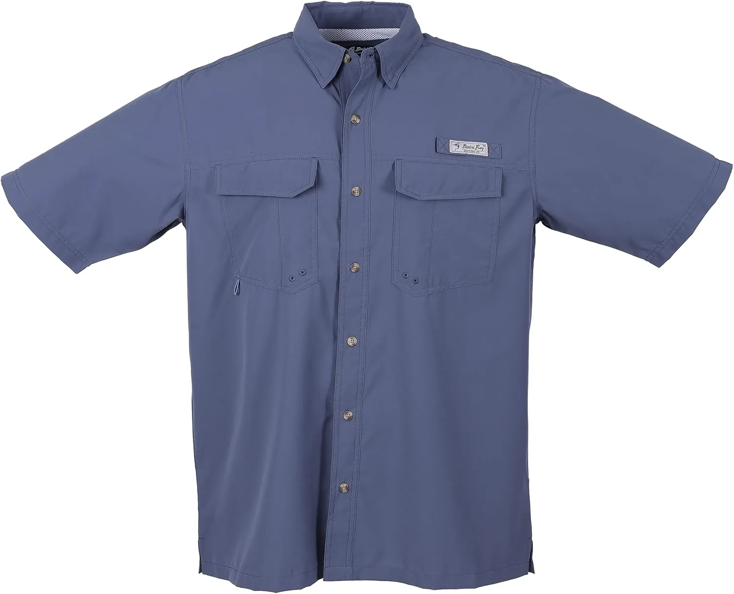 Bimini Bay Outfitters LTD Bimini Flats V Men's Short Sleeve Fishing Shirt Featuring BloodGuard Plus