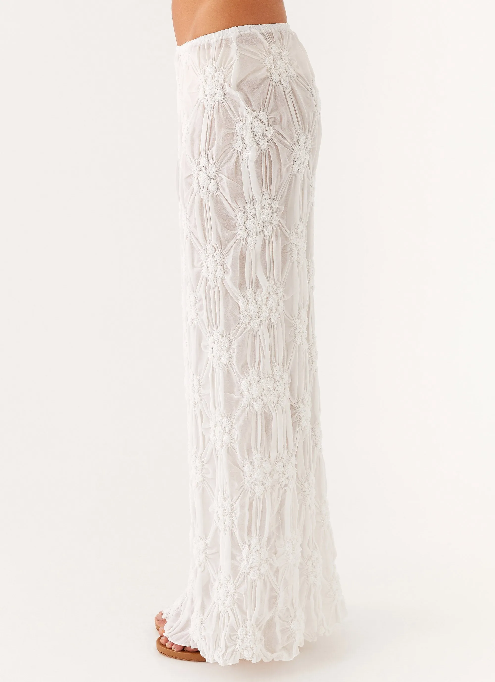 Effortlessly Low Rise Maxi Skirt - Ivory DurableBartack