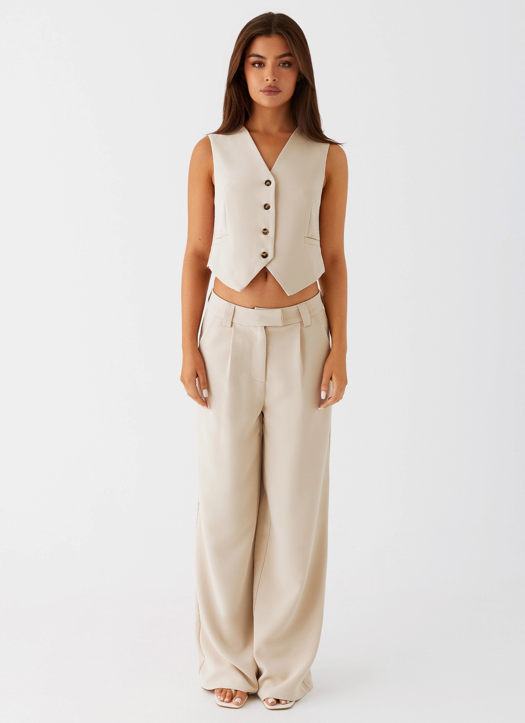 Versatile Comfort Midnight City Suit Pants - Beige