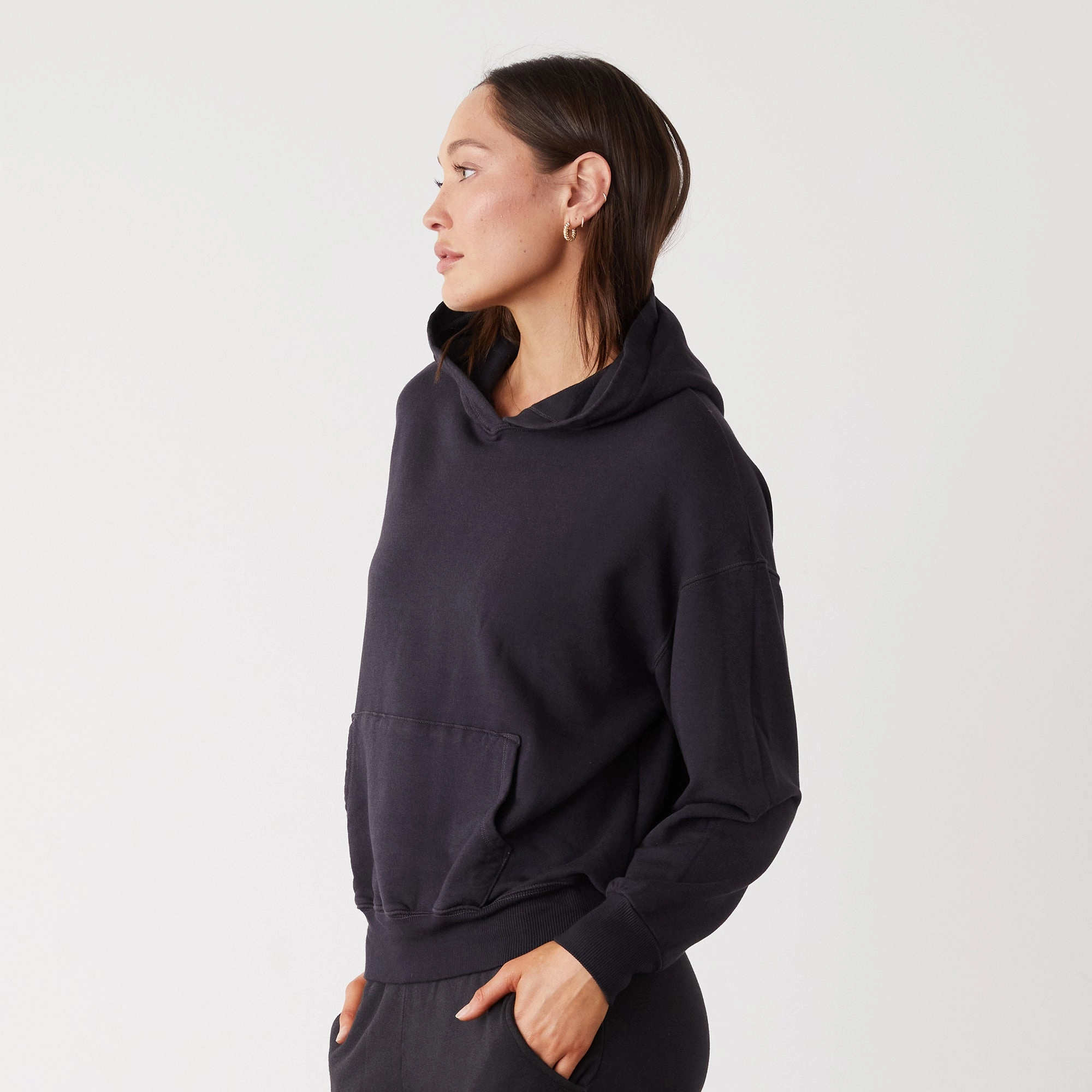 Supersoft Fleece Slouchy Pullover EthicallySourced BreathableBack