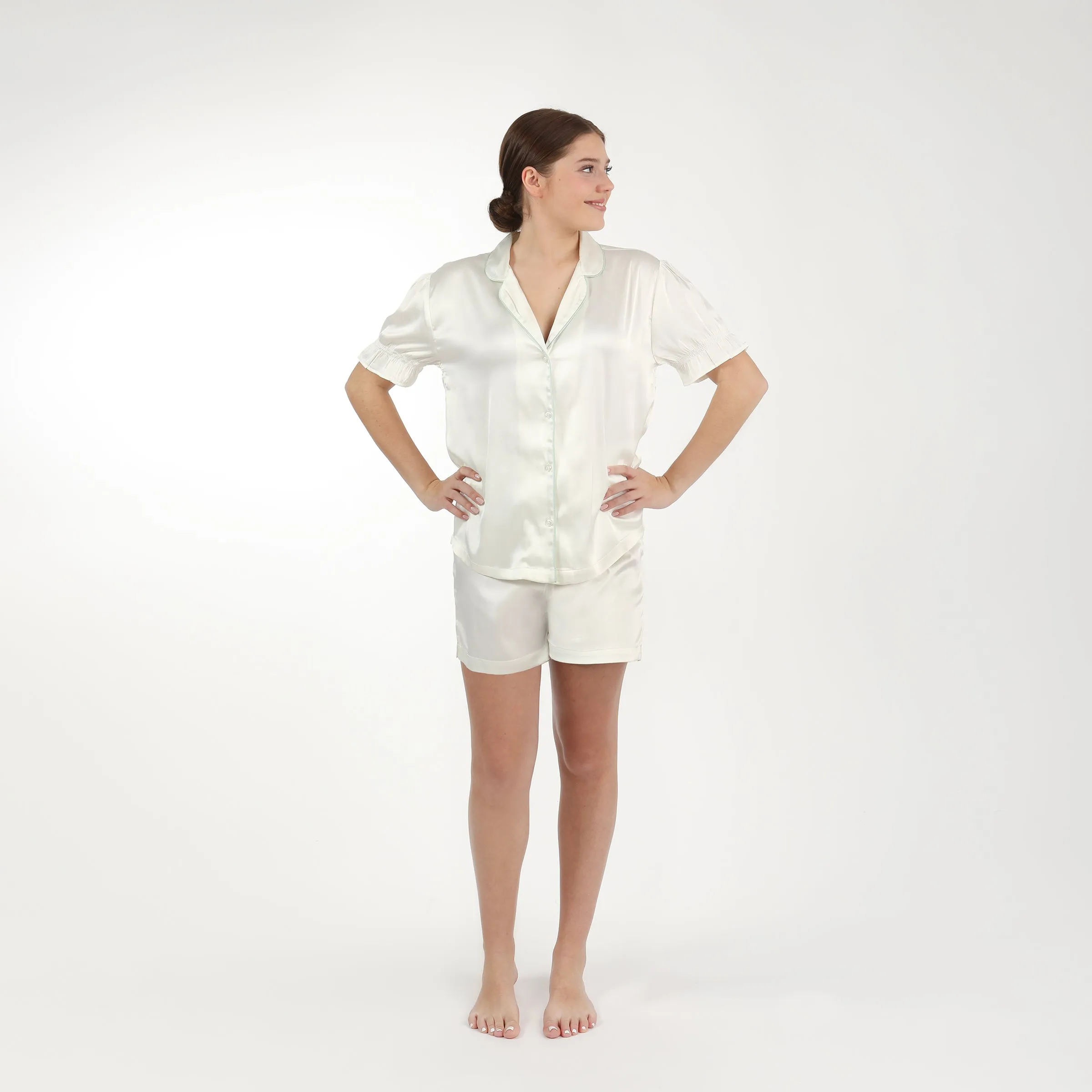 BIRDIE SATIN SHORT PAJAMAS