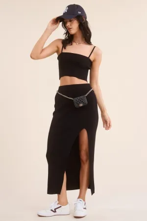 Black Haddy Skirt Set